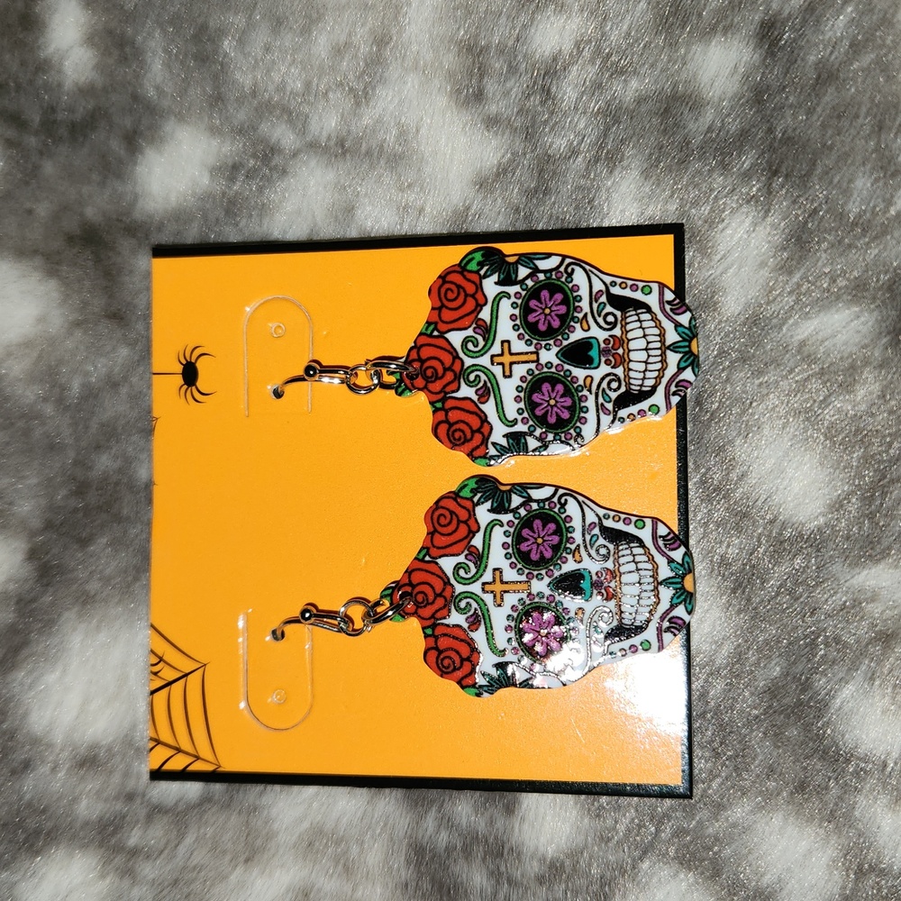 Sugar skull earrings